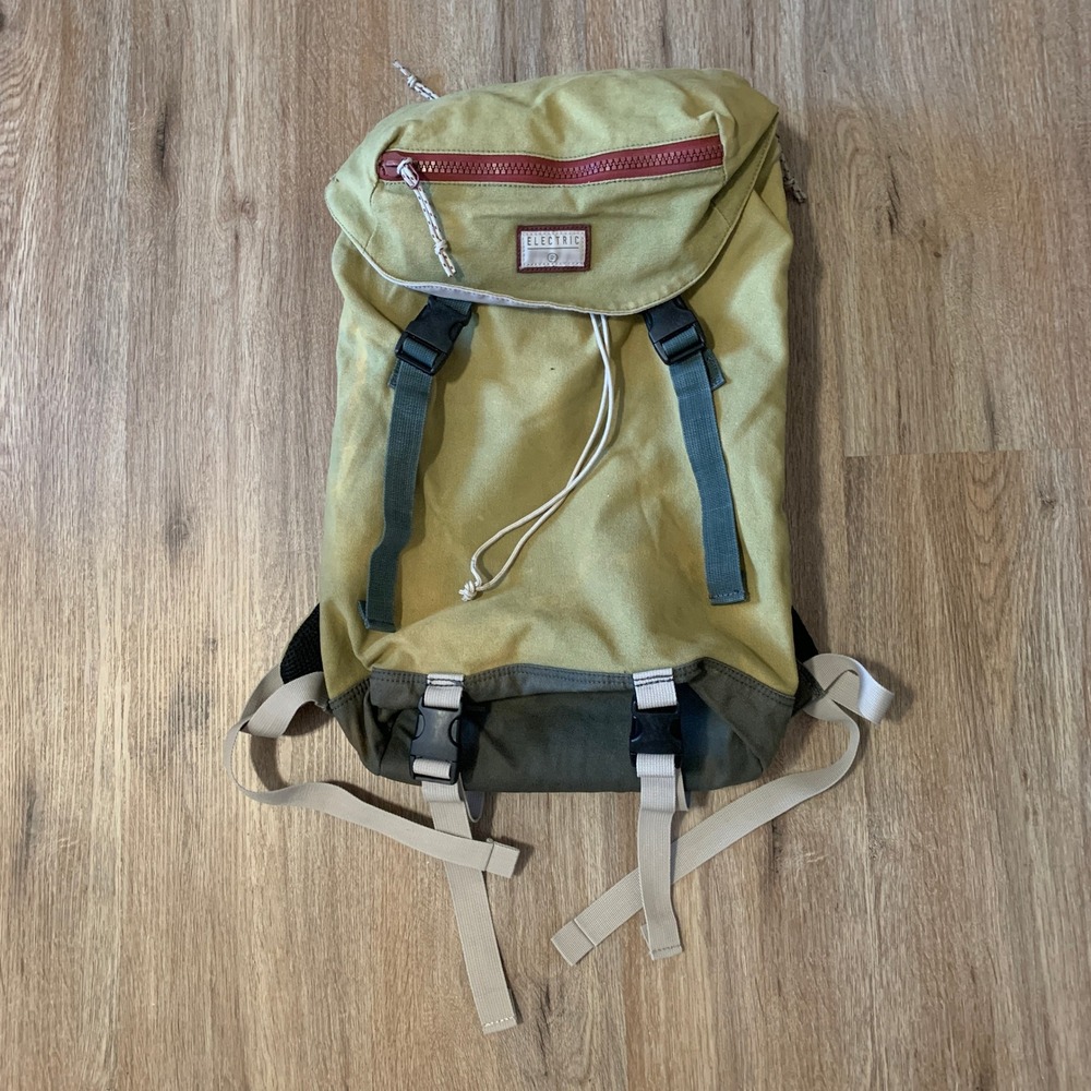 Electric Visual Heavy Duty canvas backpack w/ padded laptop pouch - 20L